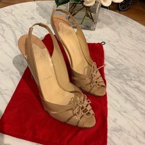 Christian Louboutin nude sandal